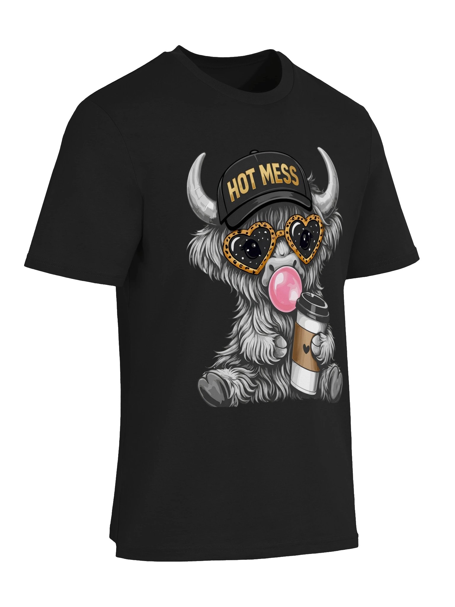 Funny Coffee Cow t shirt for women product image (21)