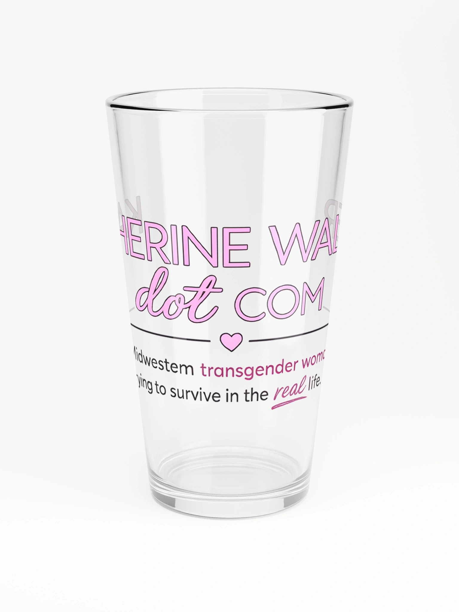 Katherine Walter dot Com Pint Glass product image (3)