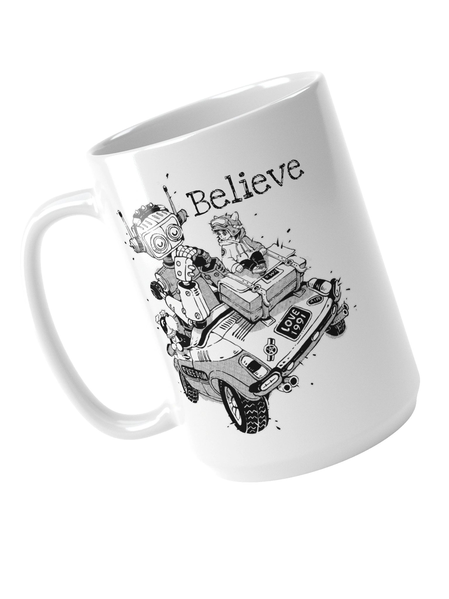 "Believe" mug product image (4)