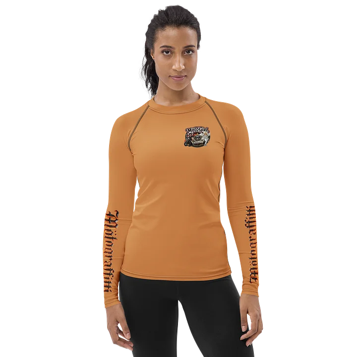 Women's MötoGraffitti Ride to Remember "Rash Guard"Tee Safety Orange product image (1)