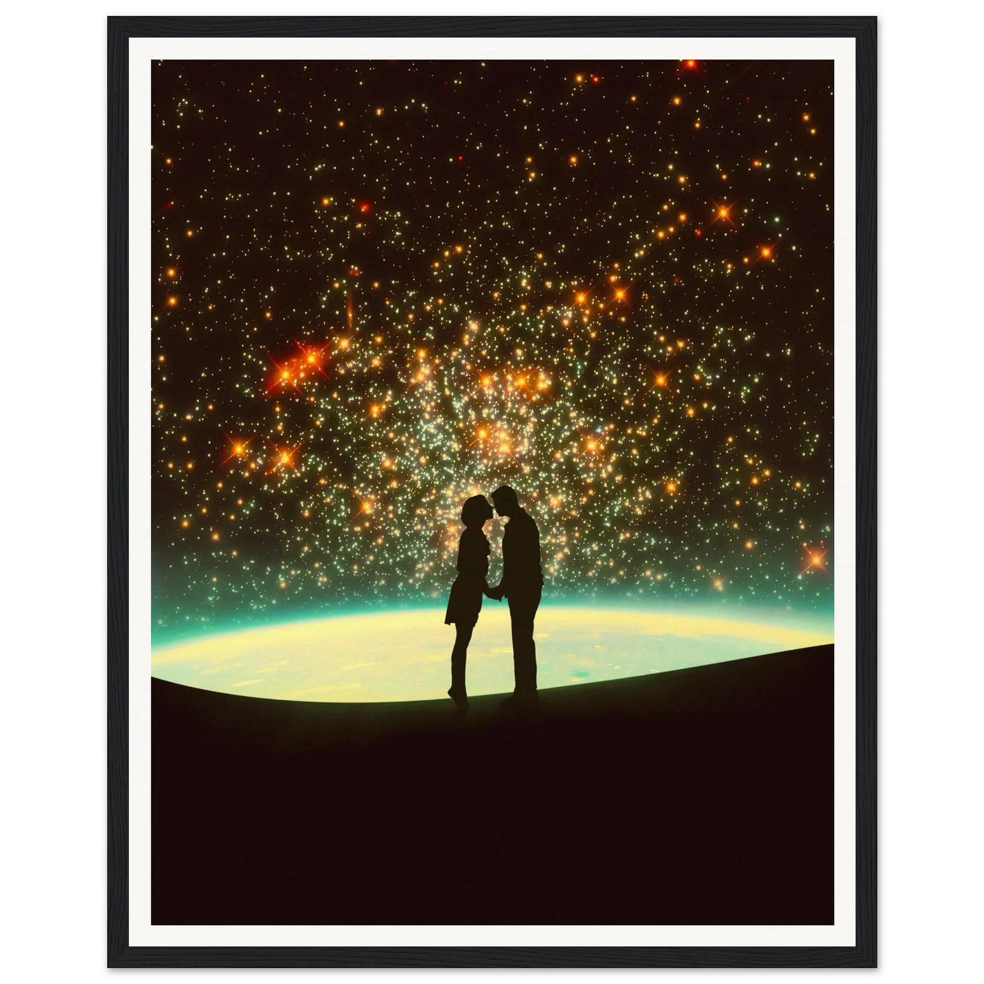 A Cosmic Kiss Wall Art