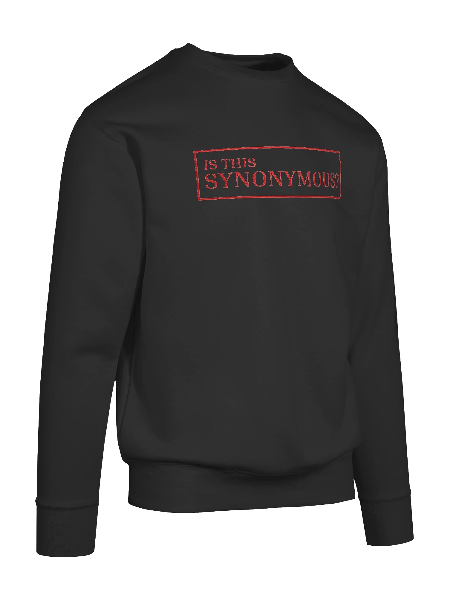 IS THIS SYNONYMOUS? Embroidered Crewneck Sweatshirt product image (10)
