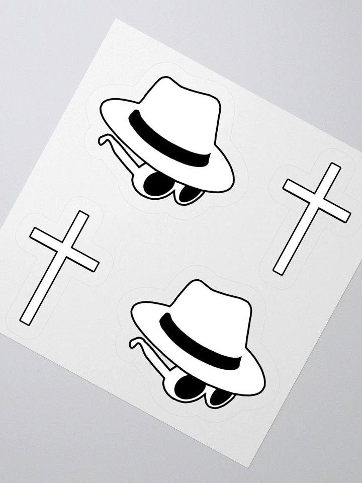 Clout Glass & Fedora Hoodie With Cross Stickers product image (2)