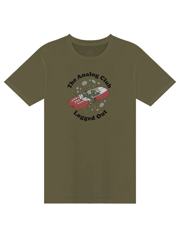 The Analog Club - Logged Out // Line art T-shirt product image (1)