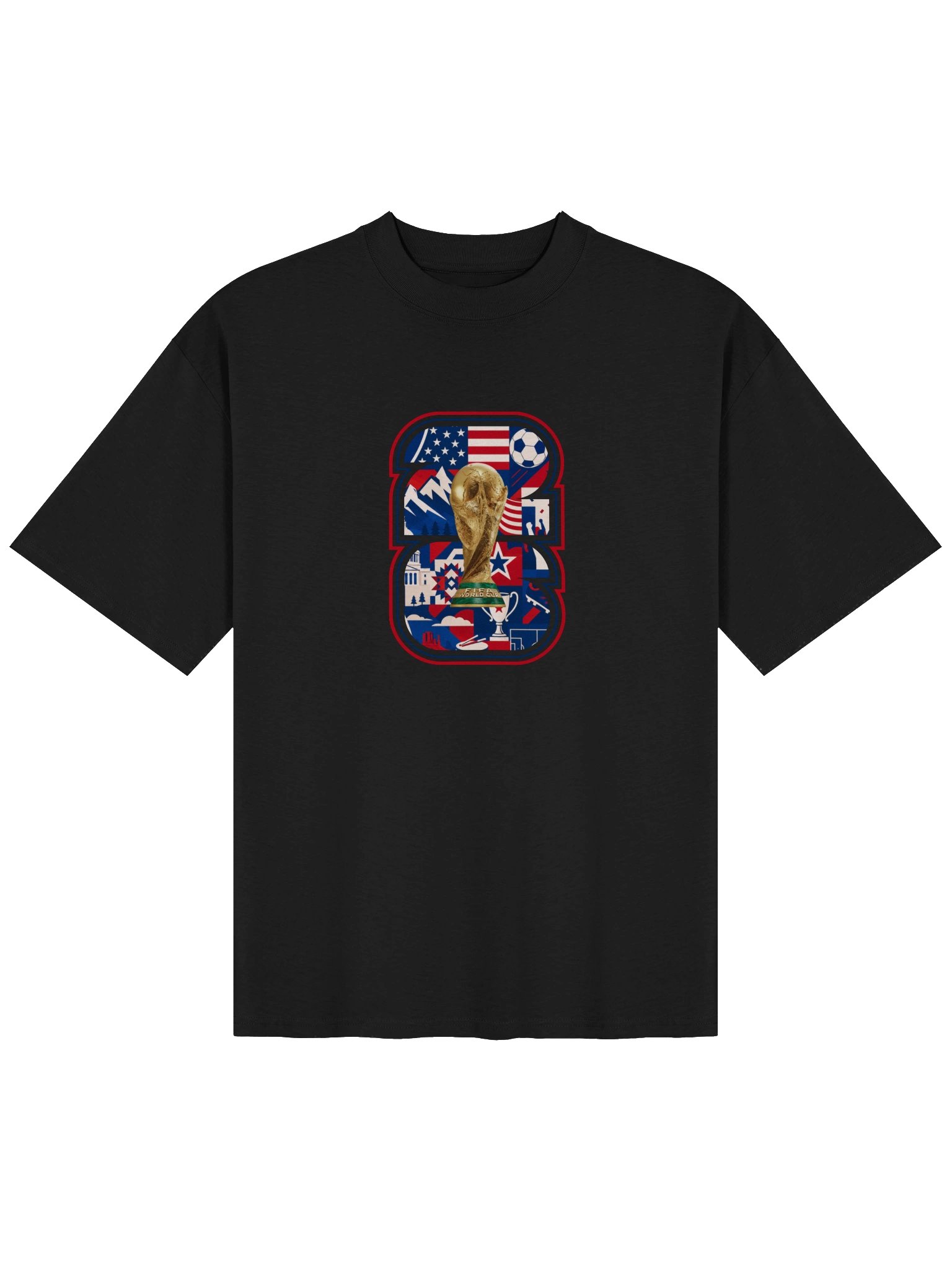 Soccer World Cup No. 8 Oversized Tee product image (2)