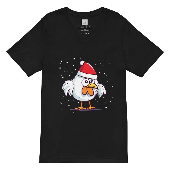 Santa Cluck V-Neck Tee product image (3)