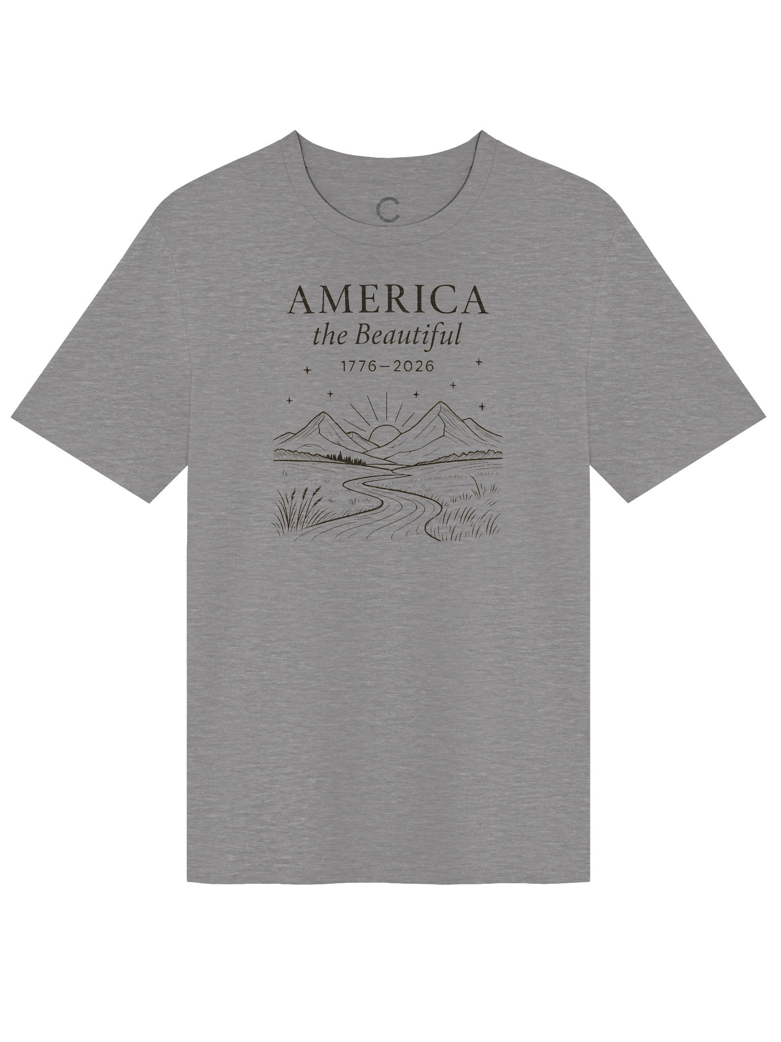 America 250: "America The Beautiful" Organic T-Shirt product image (2)
