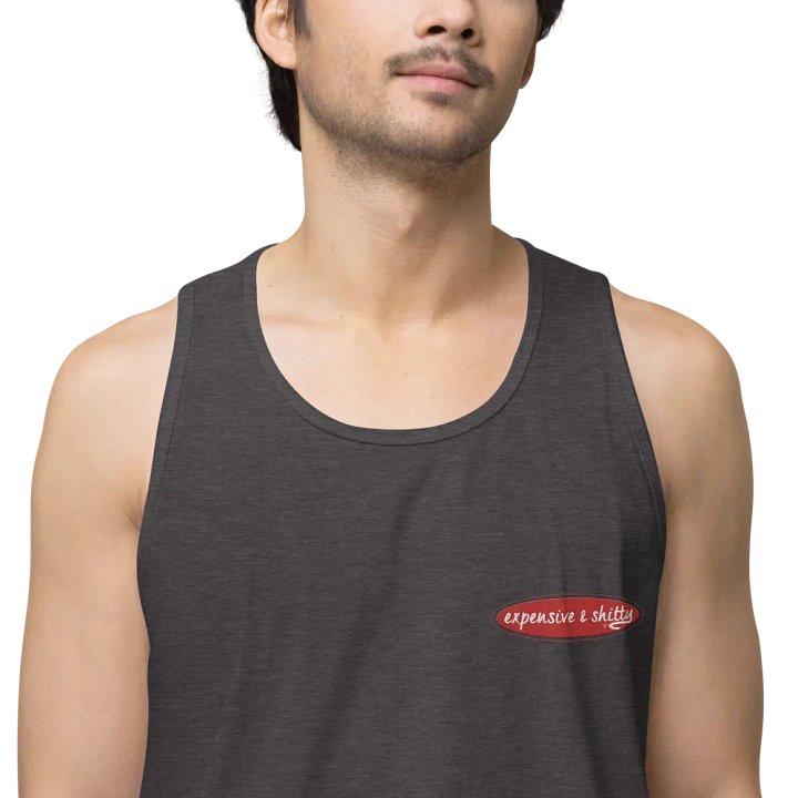 EXPENSIVE & SHITTY UNISEX EMBROIDERED SLEEVELESS TEE product image (1)