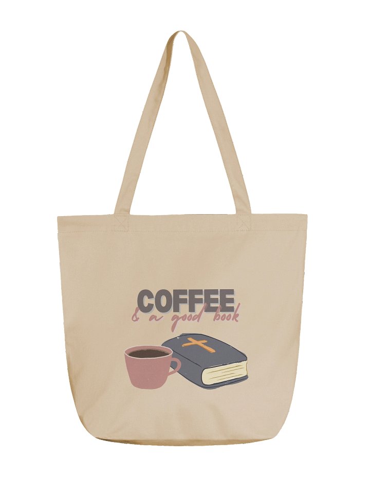 COFFEE & A GOOD BOOK TOTE product image (1)