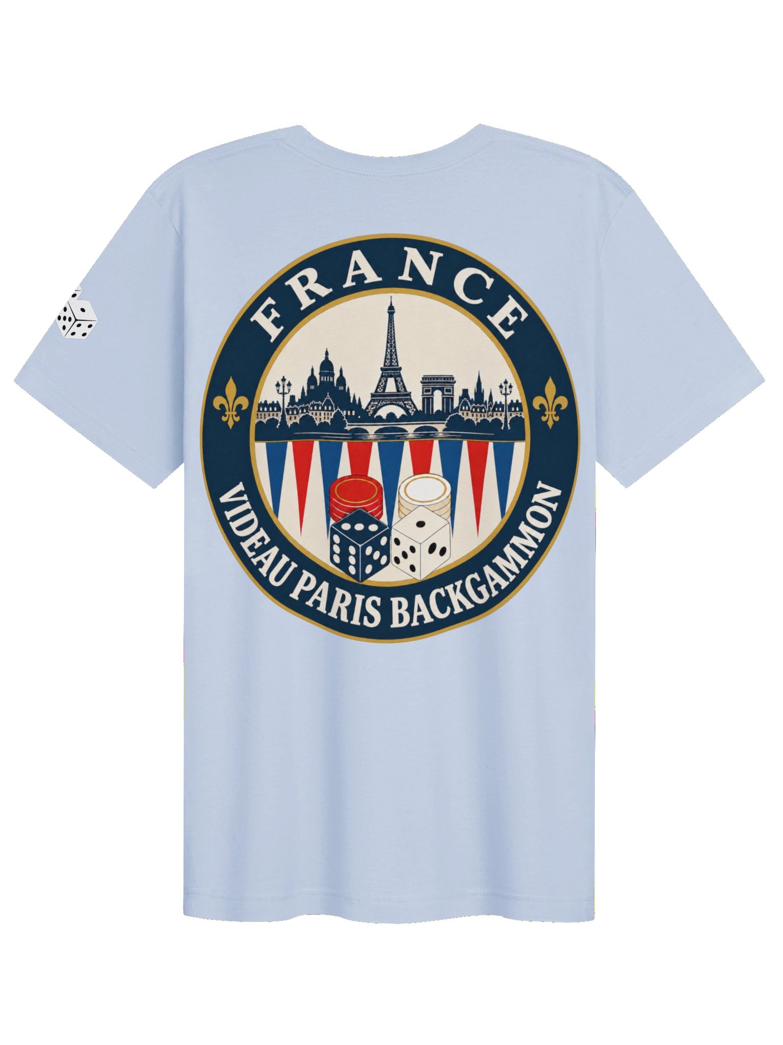 France Paris Backgammon Emblem Tee product image (2)