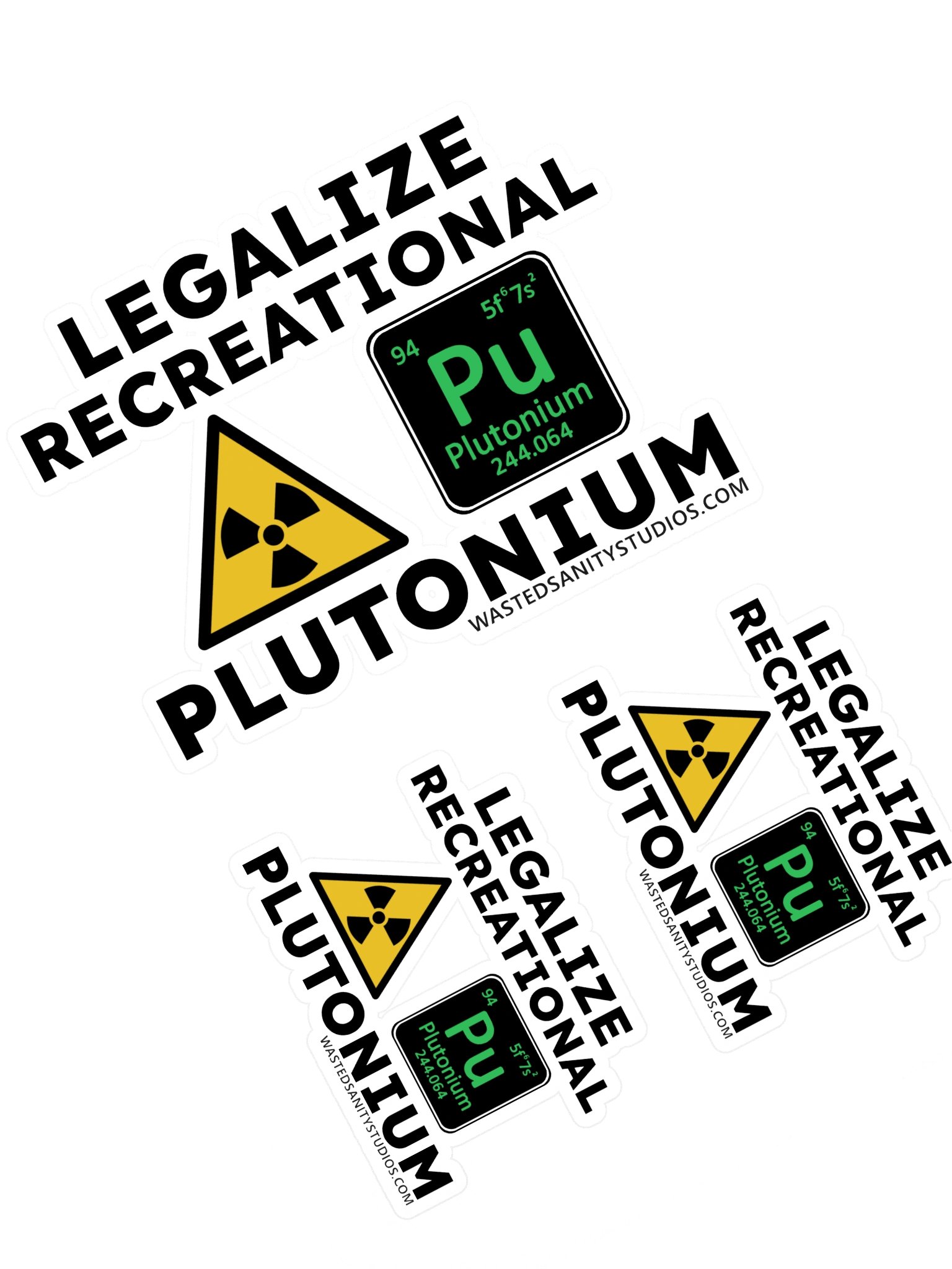 Legalize Recreational Plutonium Sticker Sheet 1 product image (1)