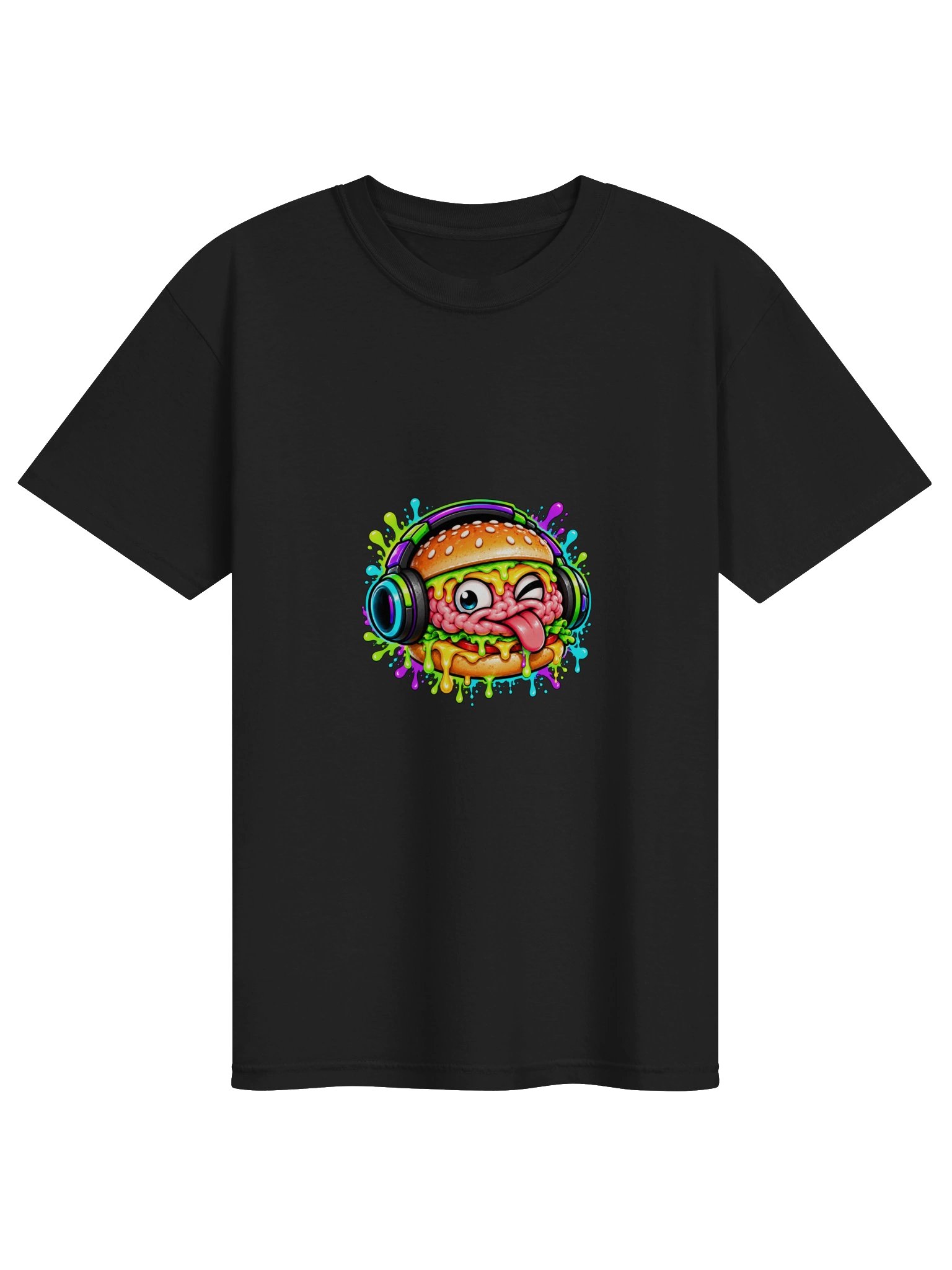 Neon Burger For BrainZ Tee product image (1)