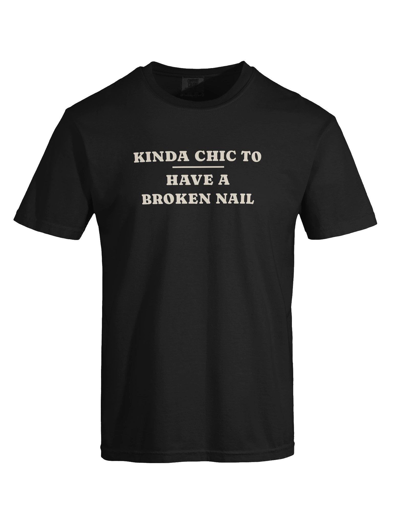 kinda chic to have a broken nail black cream product image (5)