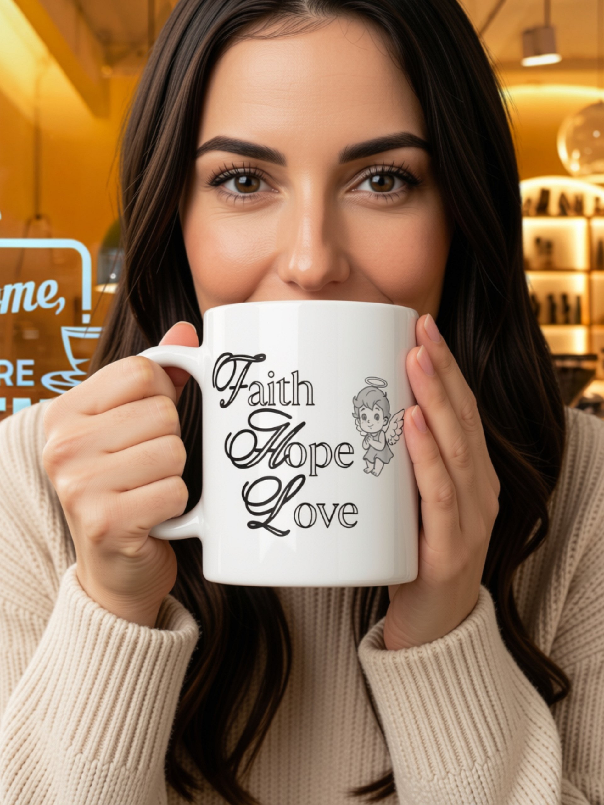 Faith Hope And Love Inspirational Mug product image (9)