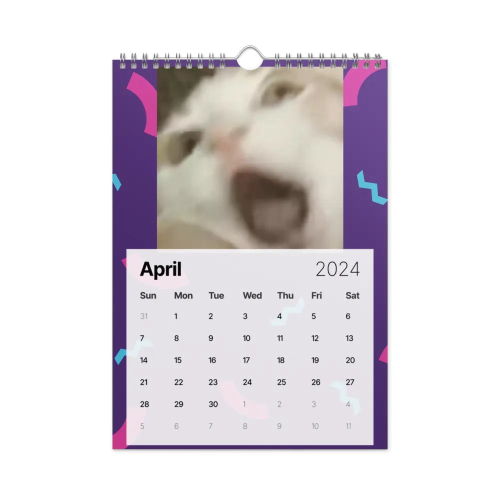 Wall Calendar (2024): Meme Cats product image (2)