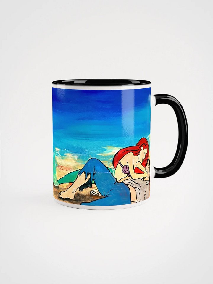 Ariel & Prince Eric on the Beach Ceramic Mug | Little Mermaid Glassware product image (1)