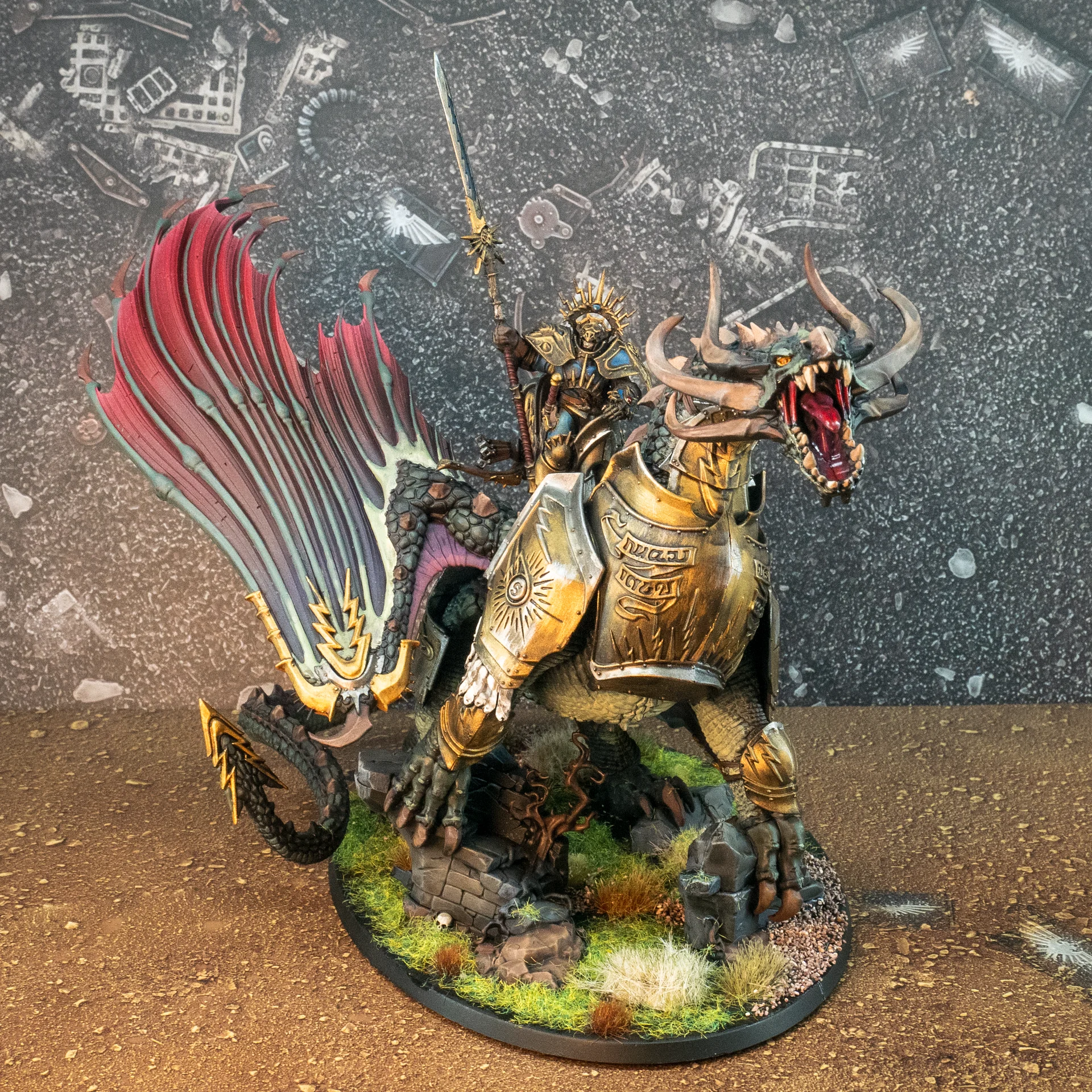 Lord-Celestant on Stardrake | Painted Model (Age of Sigmar) product image (2)