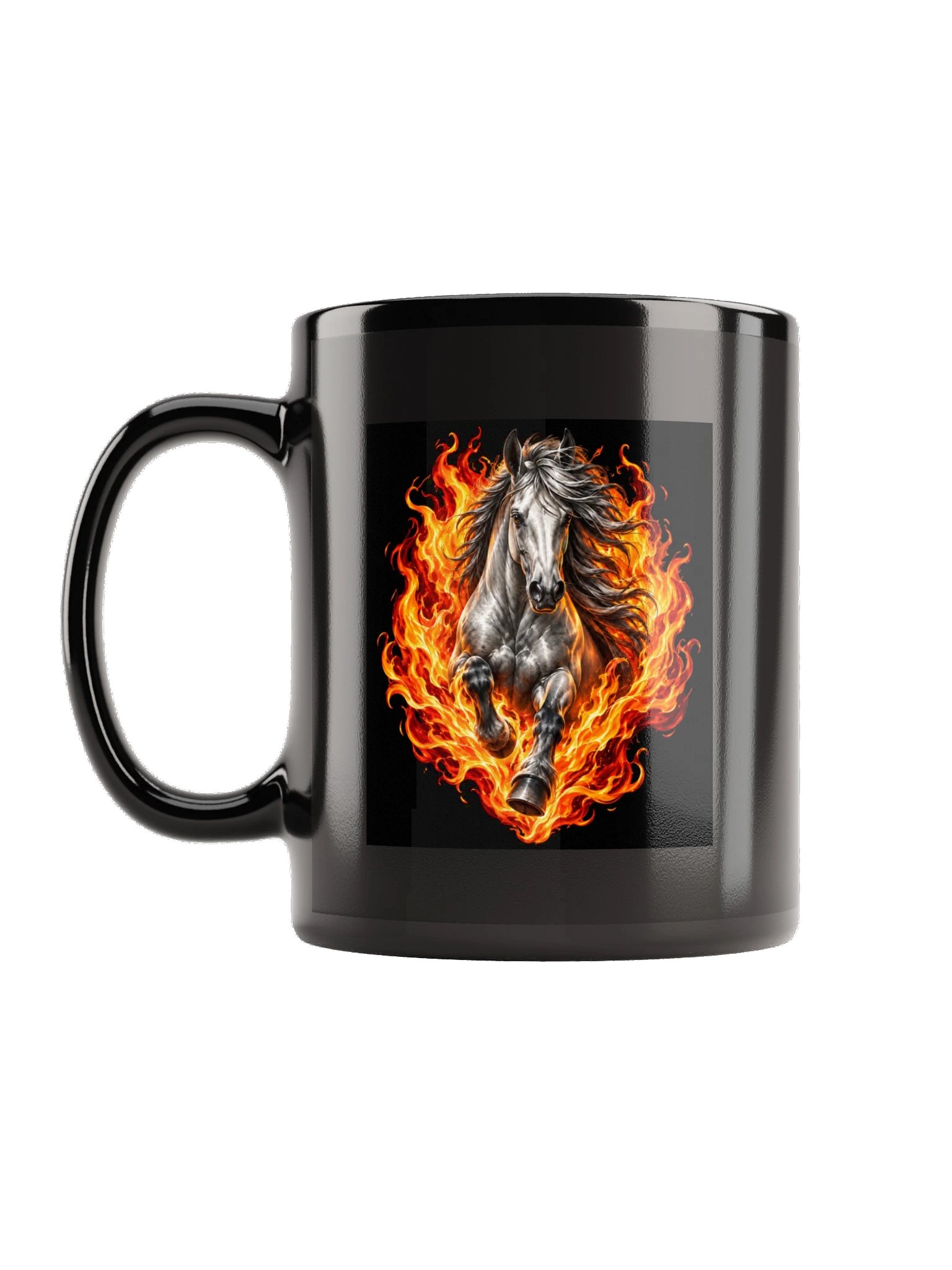 Journey to Uz Black Horse Mug product image (1)