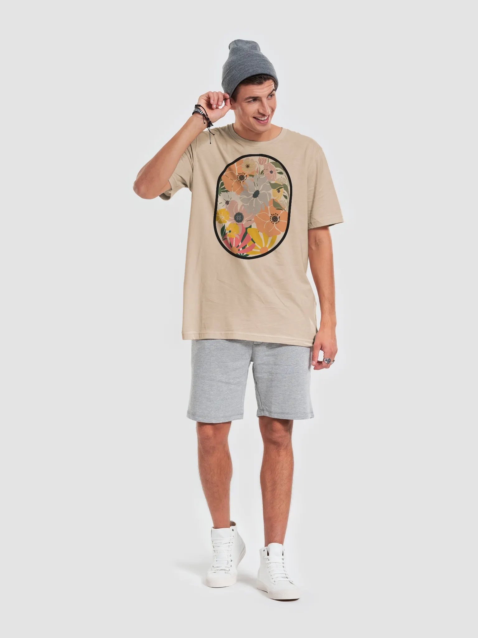 Vibrant Flower Blooms Unisex T-Shirt product image (1)