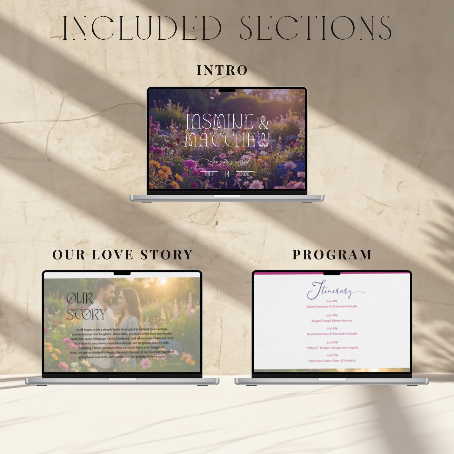 Garden in Bloom Wedding Website Template | Editable Canva Wedding Website RSVP | Floral Wildflower Wedding Invite | Digital Wedding Invitation product image (3)