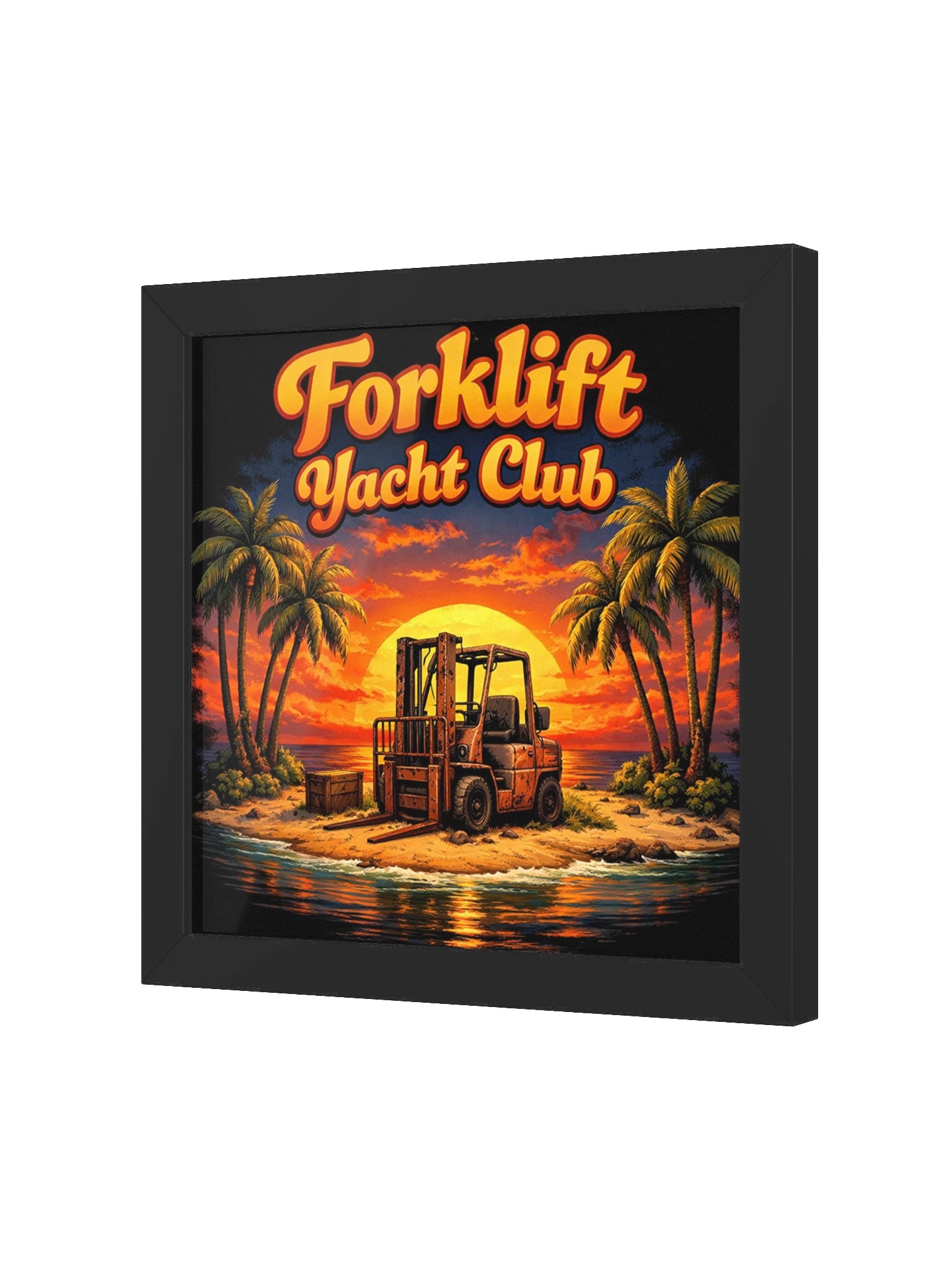 Forklift Yacht Club Tropical Sunset Poster product image (2)