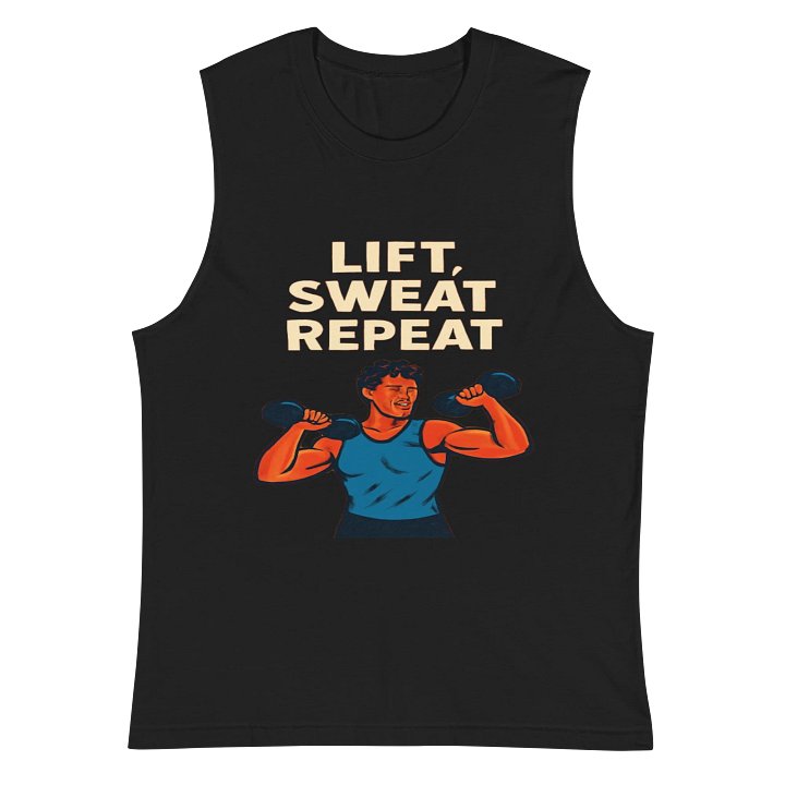 Best Selling - LIFT, SWEAT, REPEAT Muscle Tank product image (2)