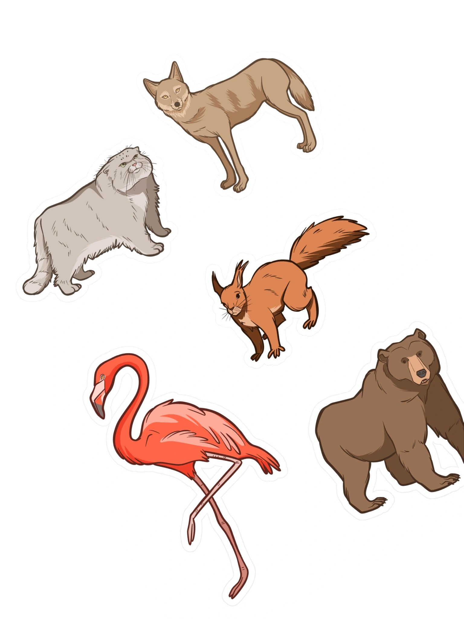 Animals of the Kazahk Steppe - Sticker Sheet #2 product image (2)