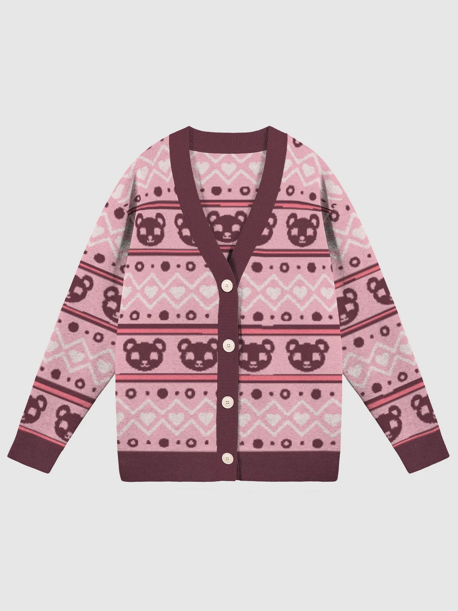 TeddyChan Christmas Cardigan - Pink product image (2)