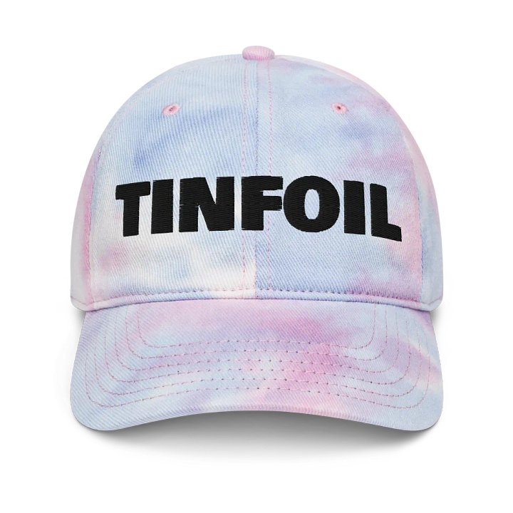 Tinfoil Hat Black On Pink-Blue Tie Dye product image (1)