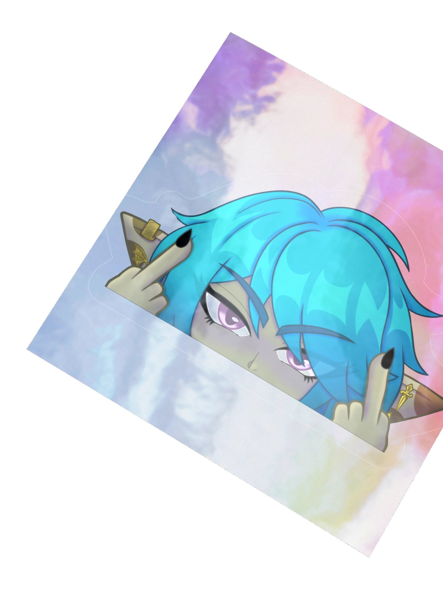 Celty Fuck off sticker product image (4)