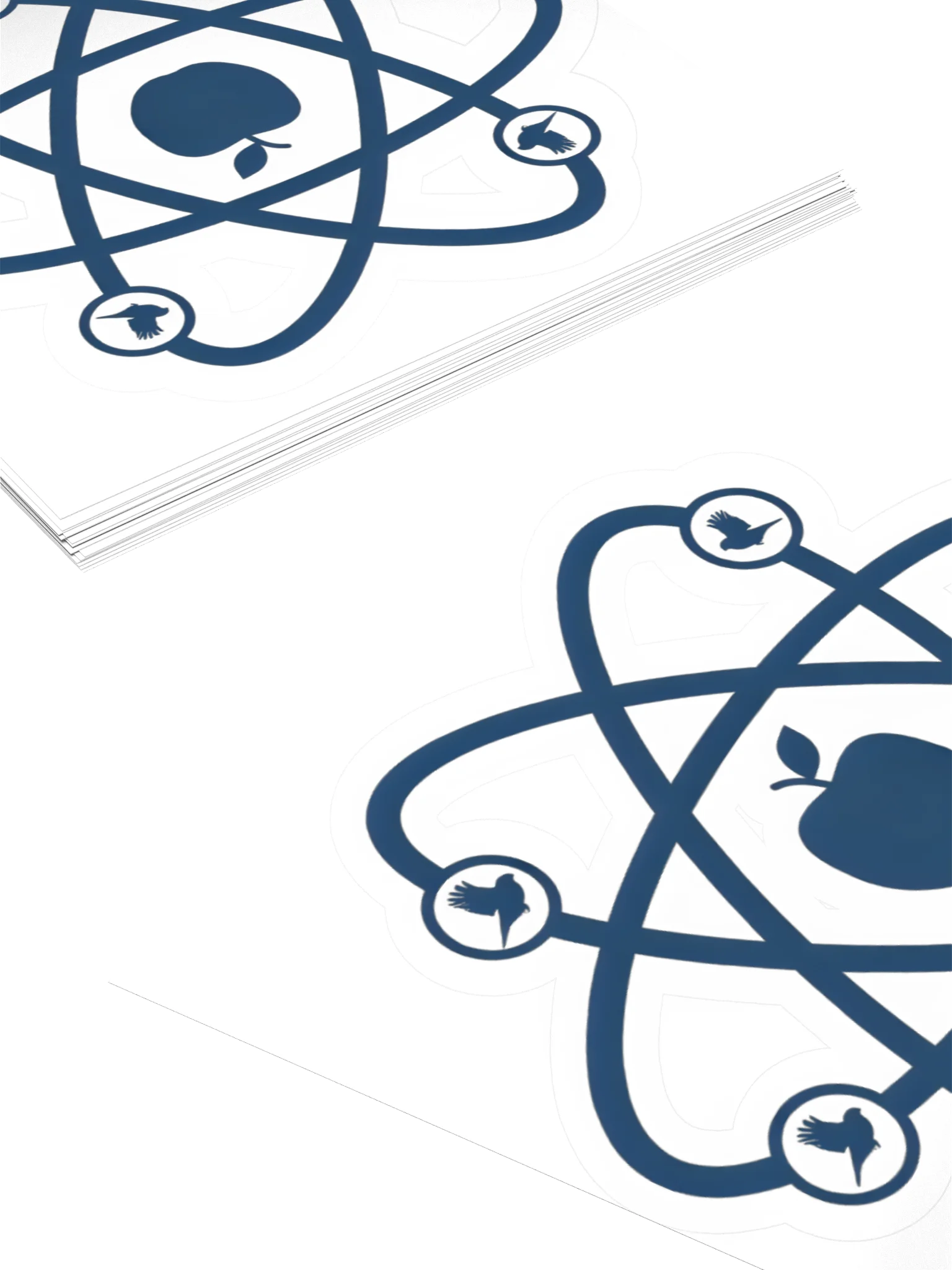 Apple Finch Pudding Logo Cut Stickers product image (4)