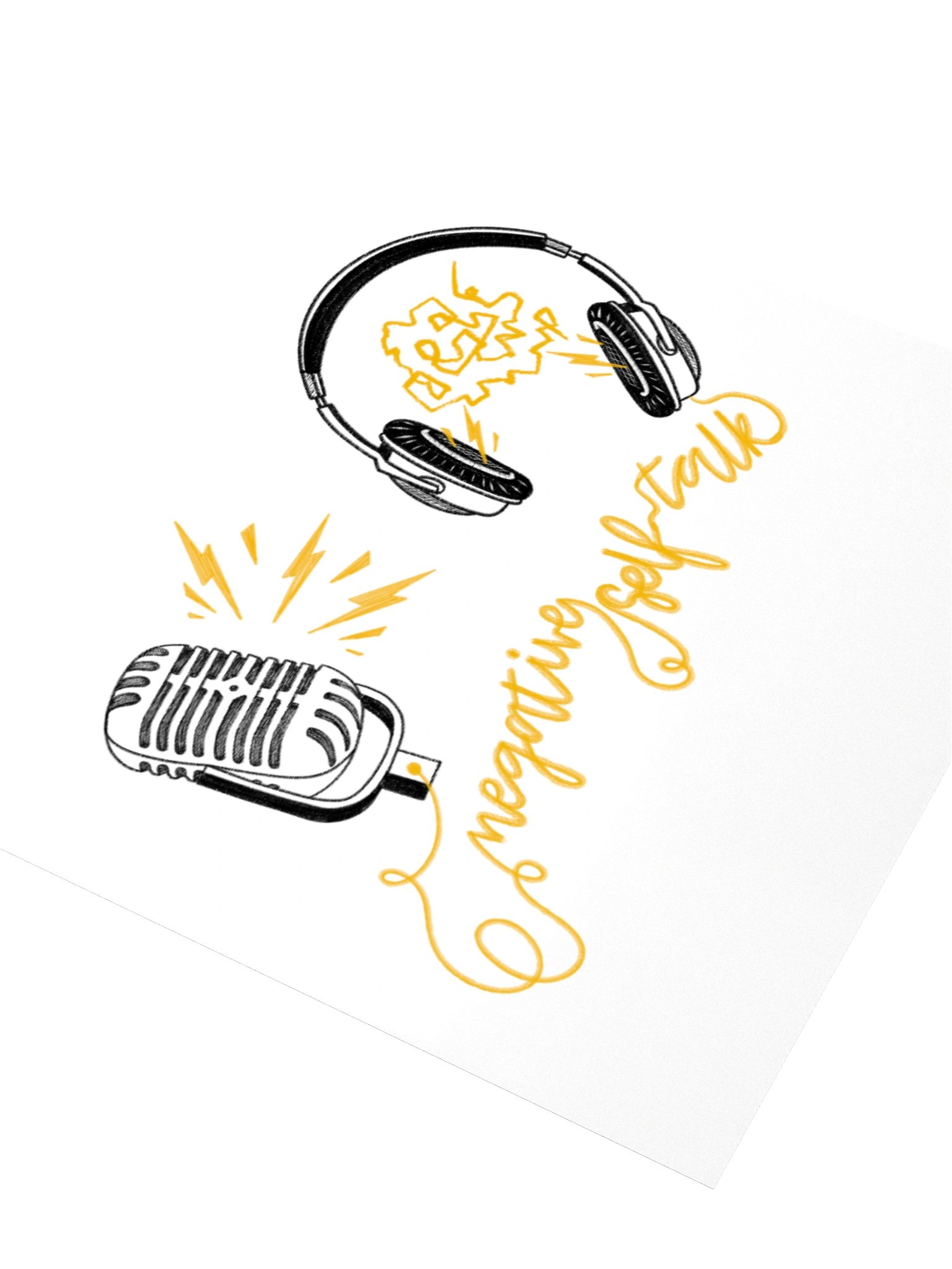 Negative Self Talk Headphone Sticker product image (7)
