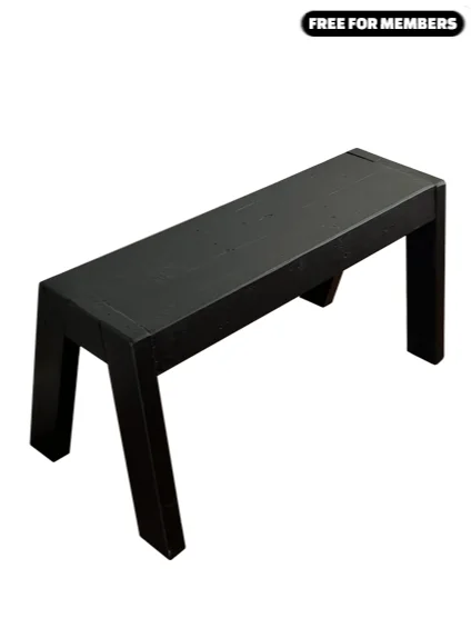 [Build Plans] Thick Bench Made From Three 2x4s product image (1)