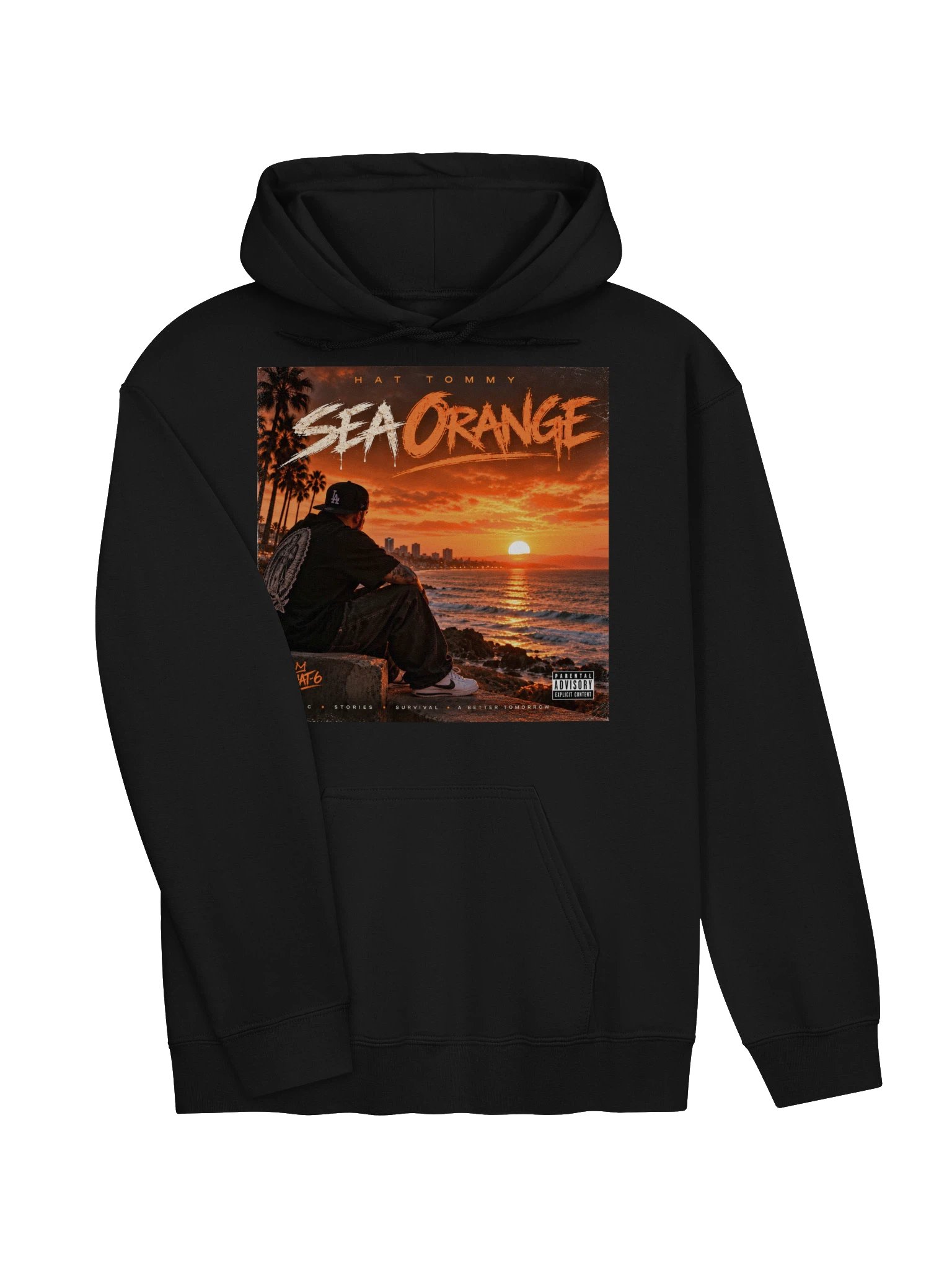 Sea Orange GILDAN Front Artwork Hoodie product image (3)