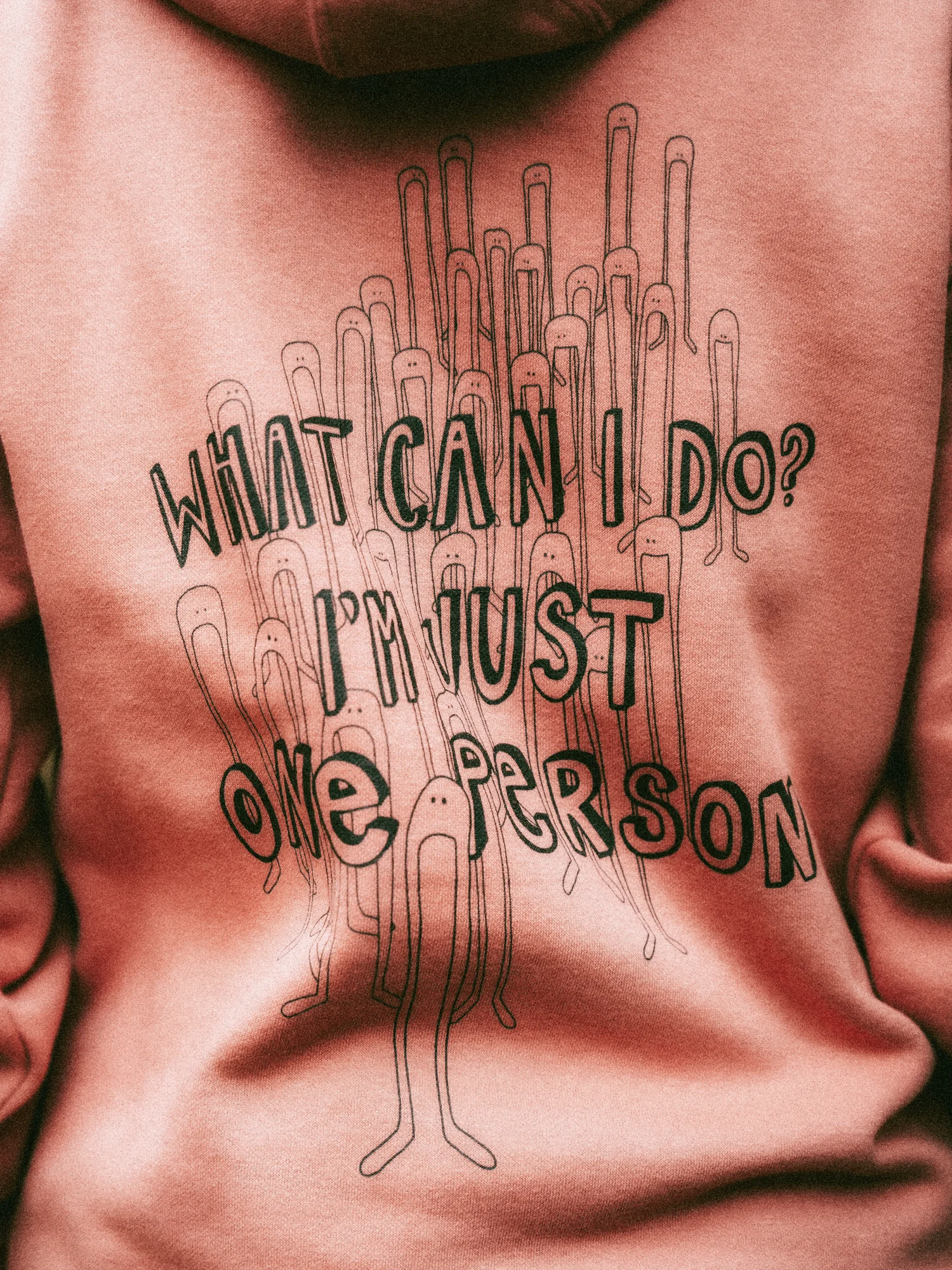 I'm Just One Person - Dusty Rose Hoodie product image (4)