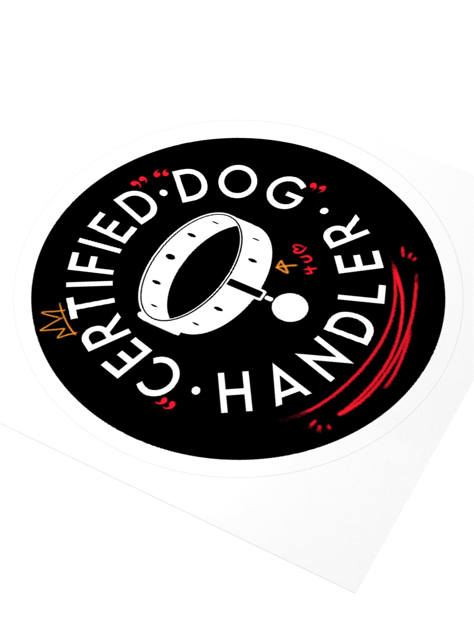 "Certified" "Dog" Handler Sticker product image (3)