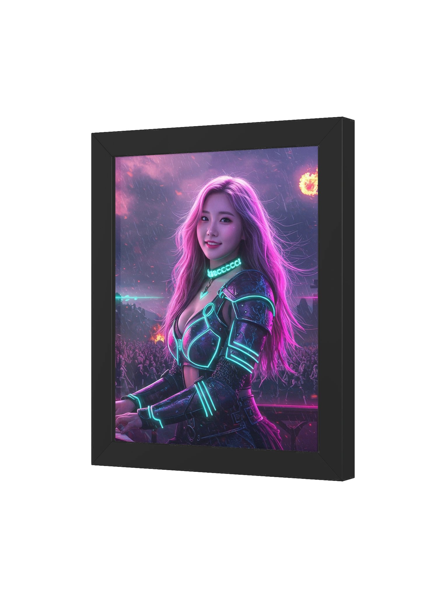 Deltasona Girl in Wood Frame product image (3)