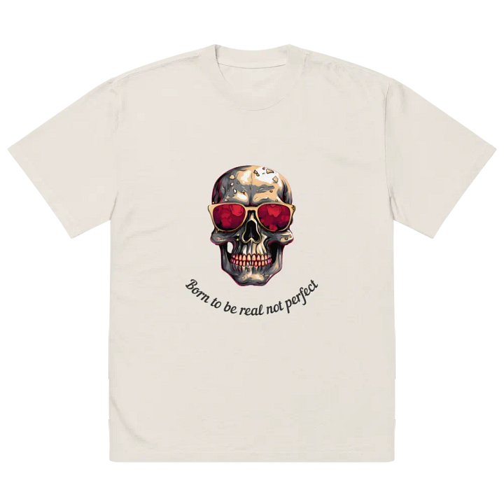 Reflective Skull Oversized Tee product image (2)