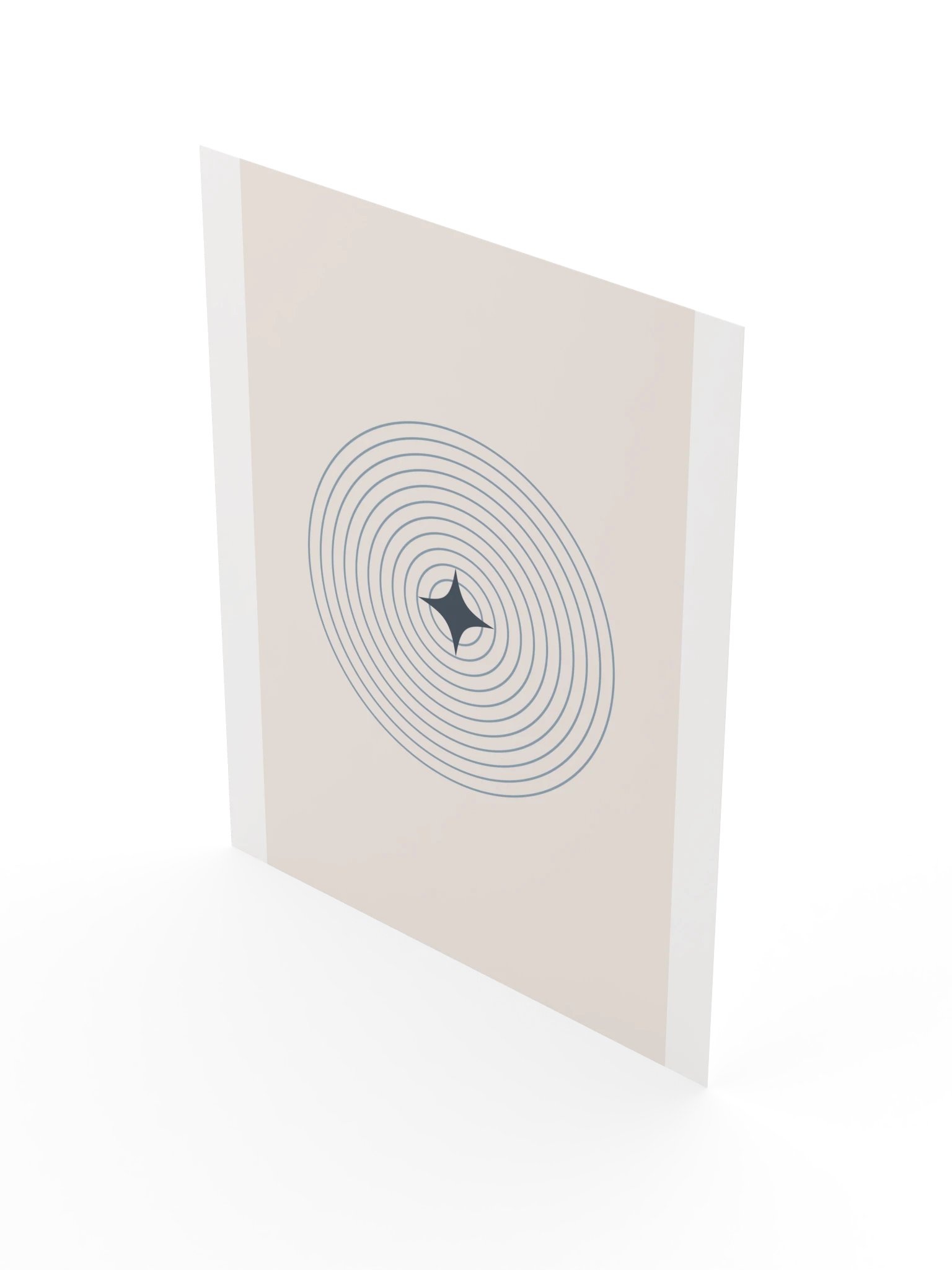 Blue Ripple Star Print | Minimalist Bathroom Wall Art product image (5)