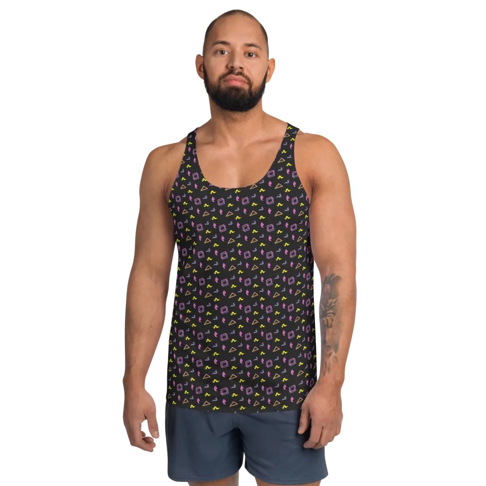 Oh Worm? black pattern tank top product image (3)
