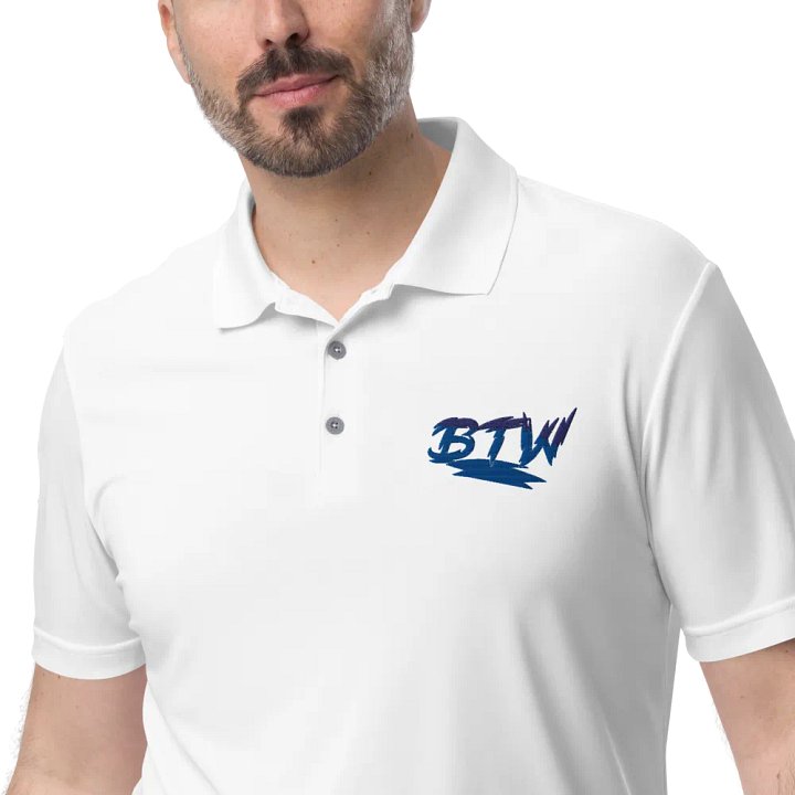 New BTW logo mens polo product image (1)