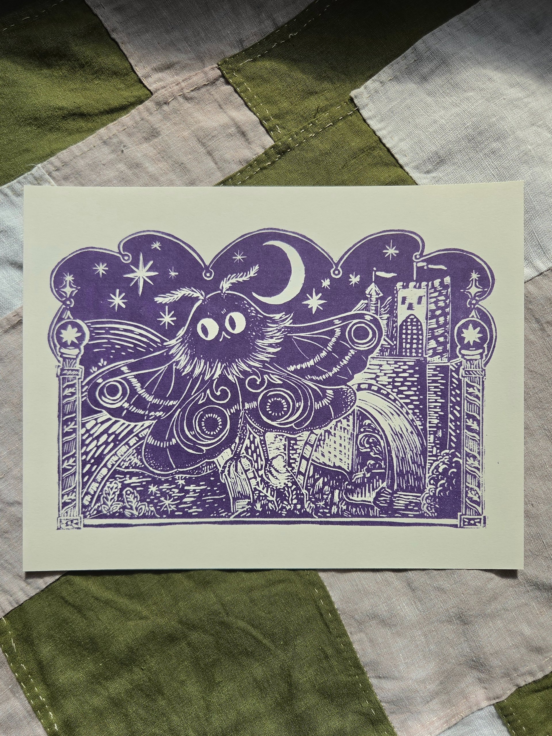 Mothman Riso Print product image (1)