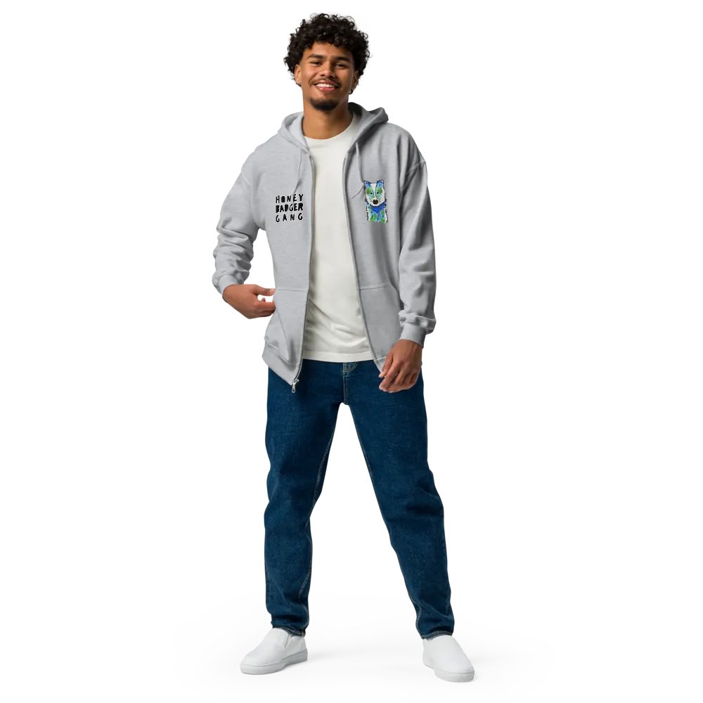 Honey Badger Gang Zip Up Hoodie product image (4)
