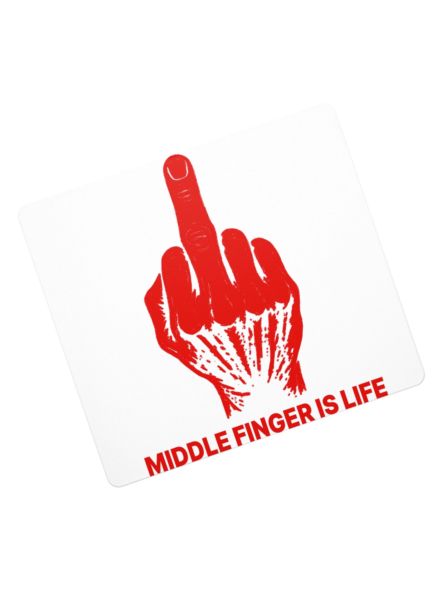 No ShopCo | Gaming Mouse Pad - Red on White product image (7)