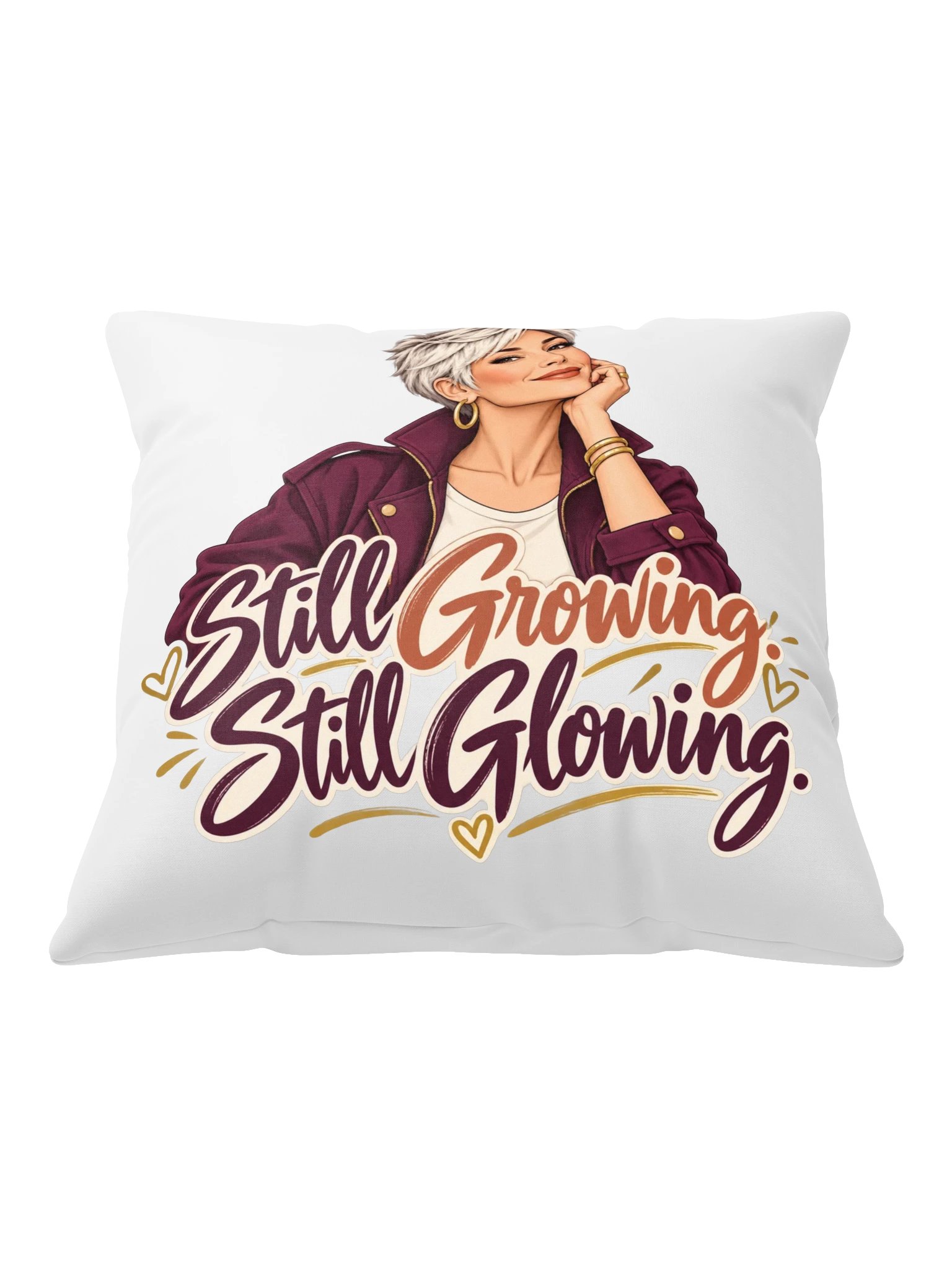Still Growing, Still Glowing Pillow product image (1)