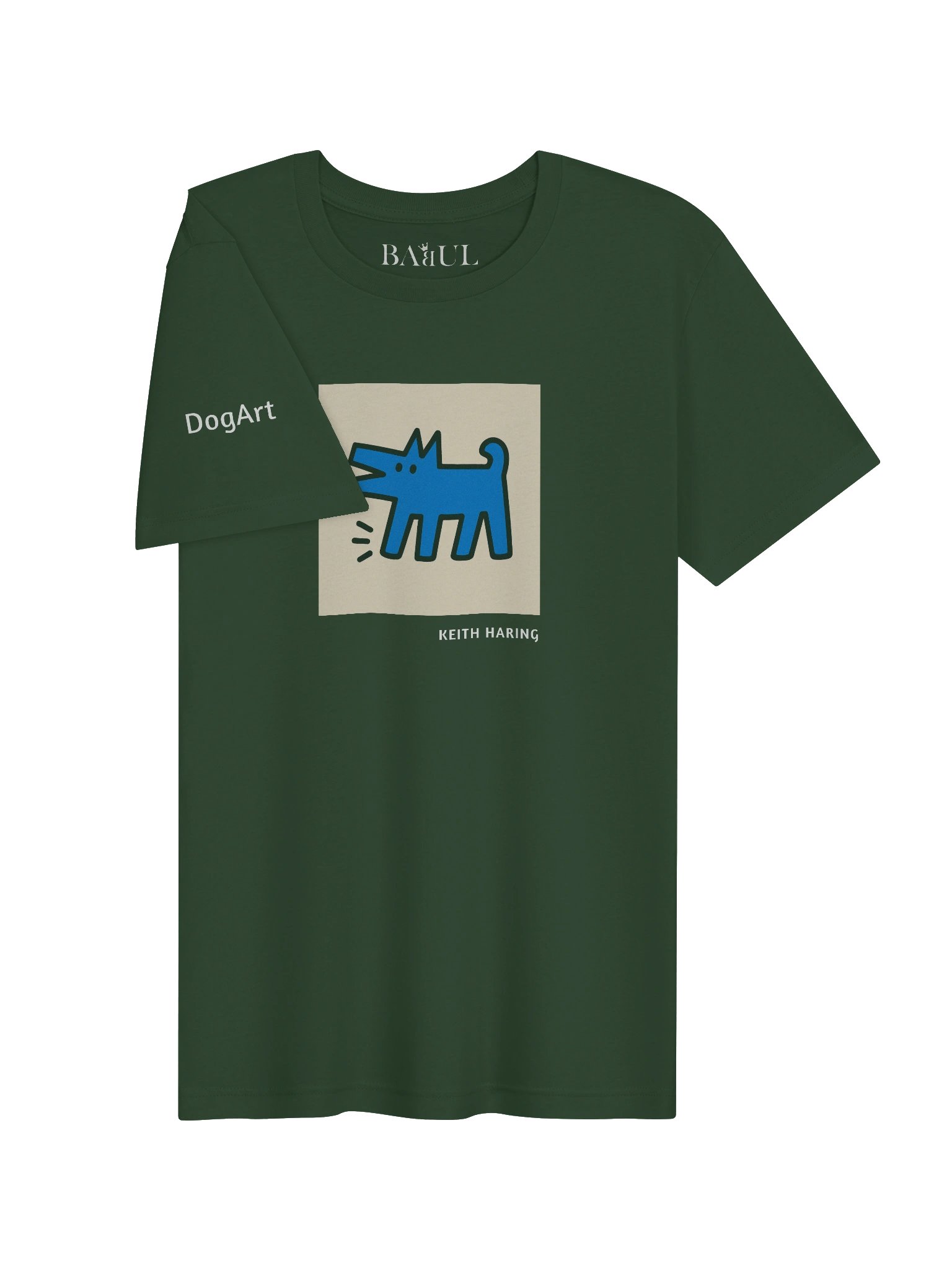 DOGART Unisex Jersey Dog T-Shirt - KEITH HARING - Iconic Painting Reimagined with Dogs product image (2)