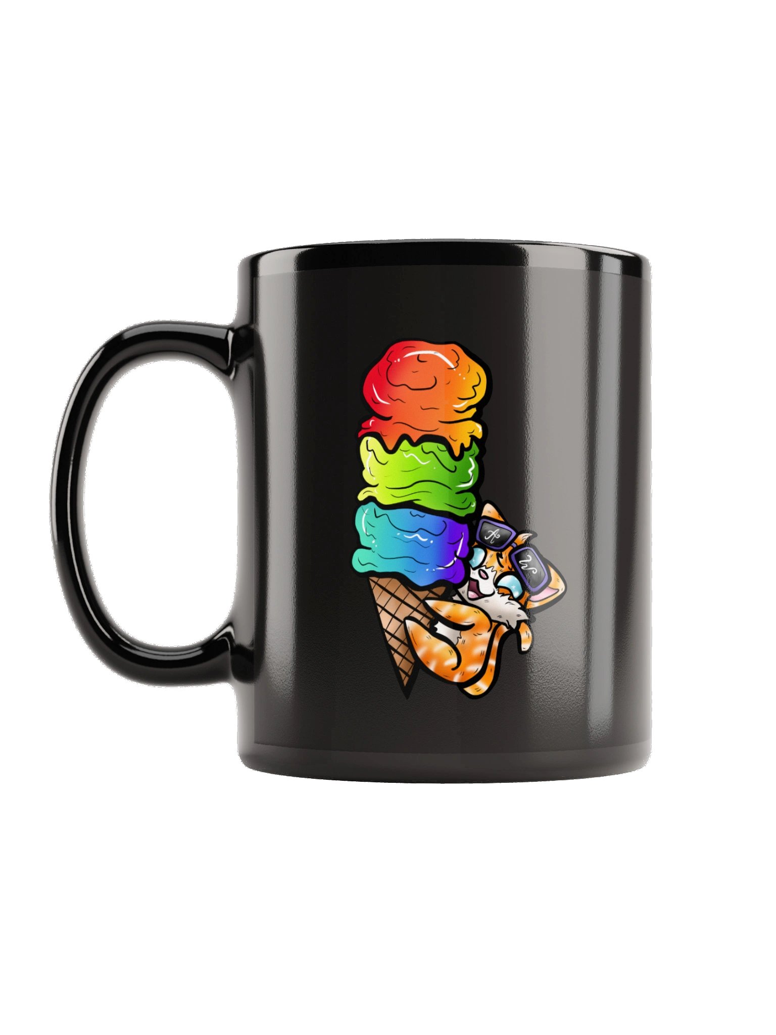 Arcade Warrior Ice Cream Cat Mug product image (1)