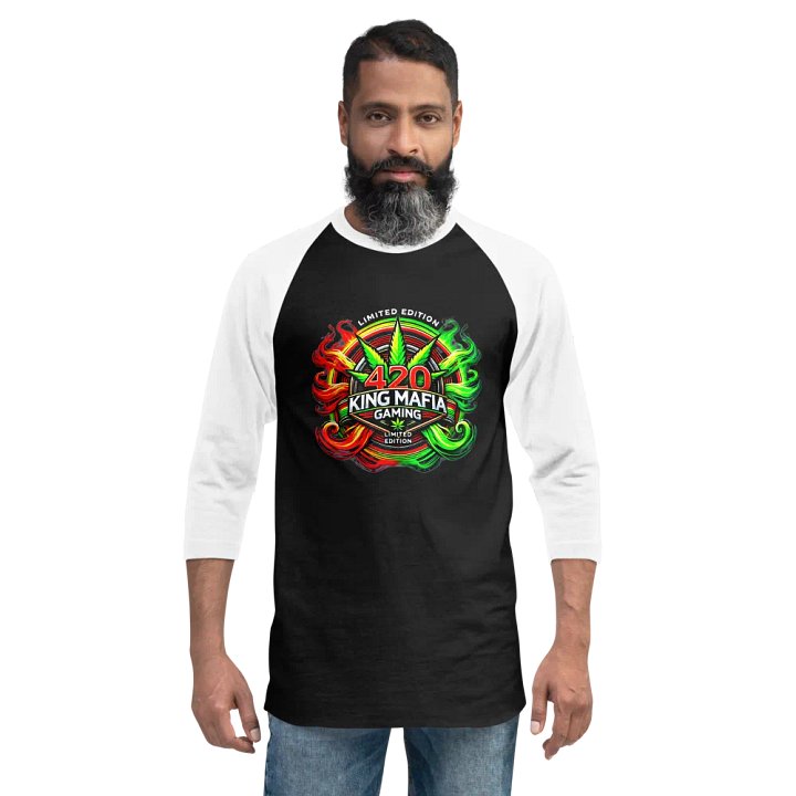 KingMafiaGaming 4/20 Limited Edition Tultex Fine Jersey Raglan Tee product image (2)