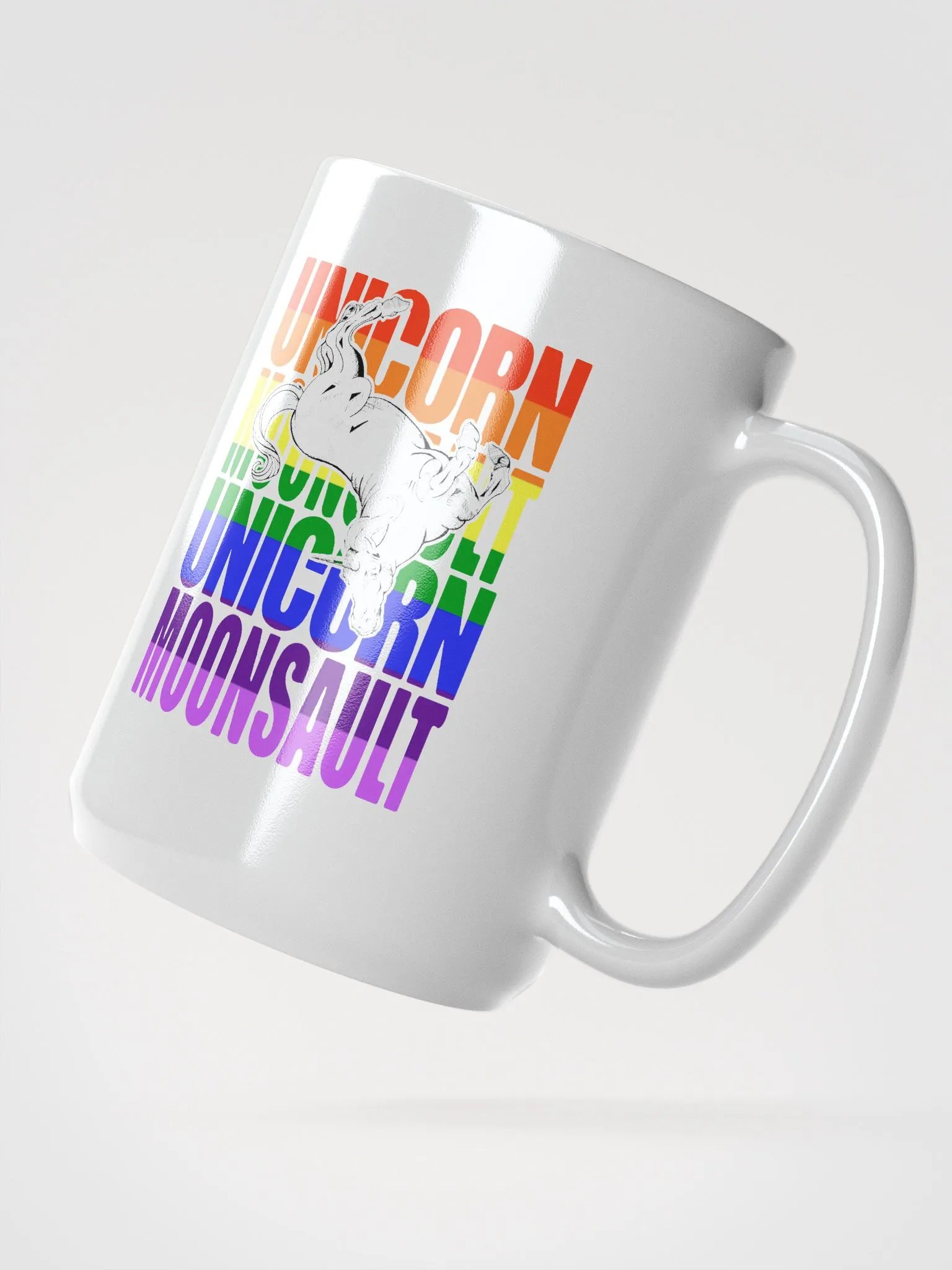 Unicorn Moonsault rainbow mug product image (2)