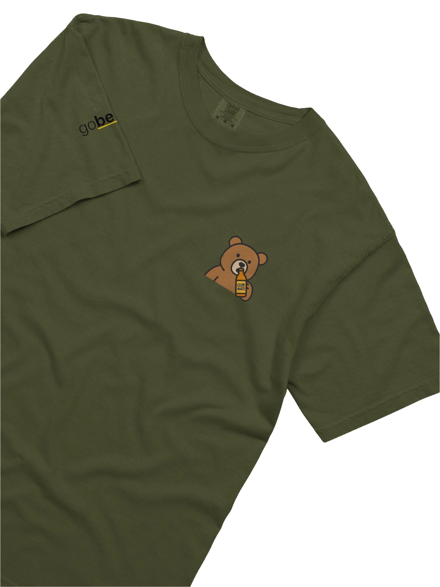 Berlin Bear Drinking Club Mate Cotton T-Shirt - Chest Design product image (2)